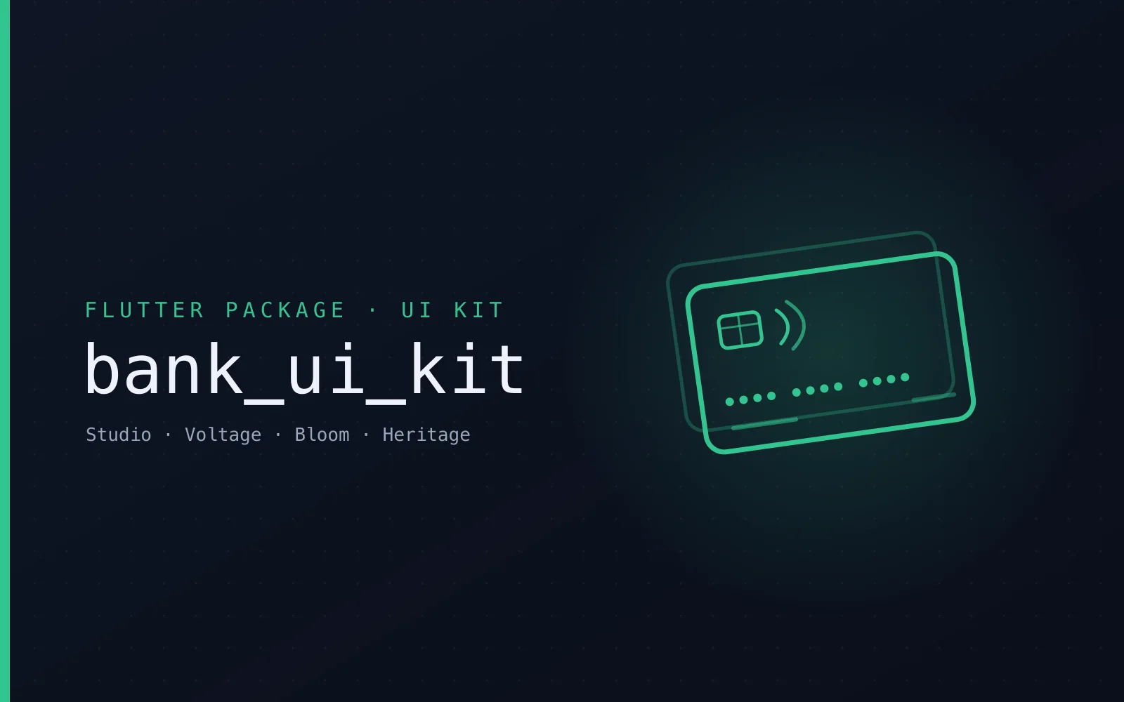 The bank_ui_kit package cover with a line-drawn bank card and contactless symbol